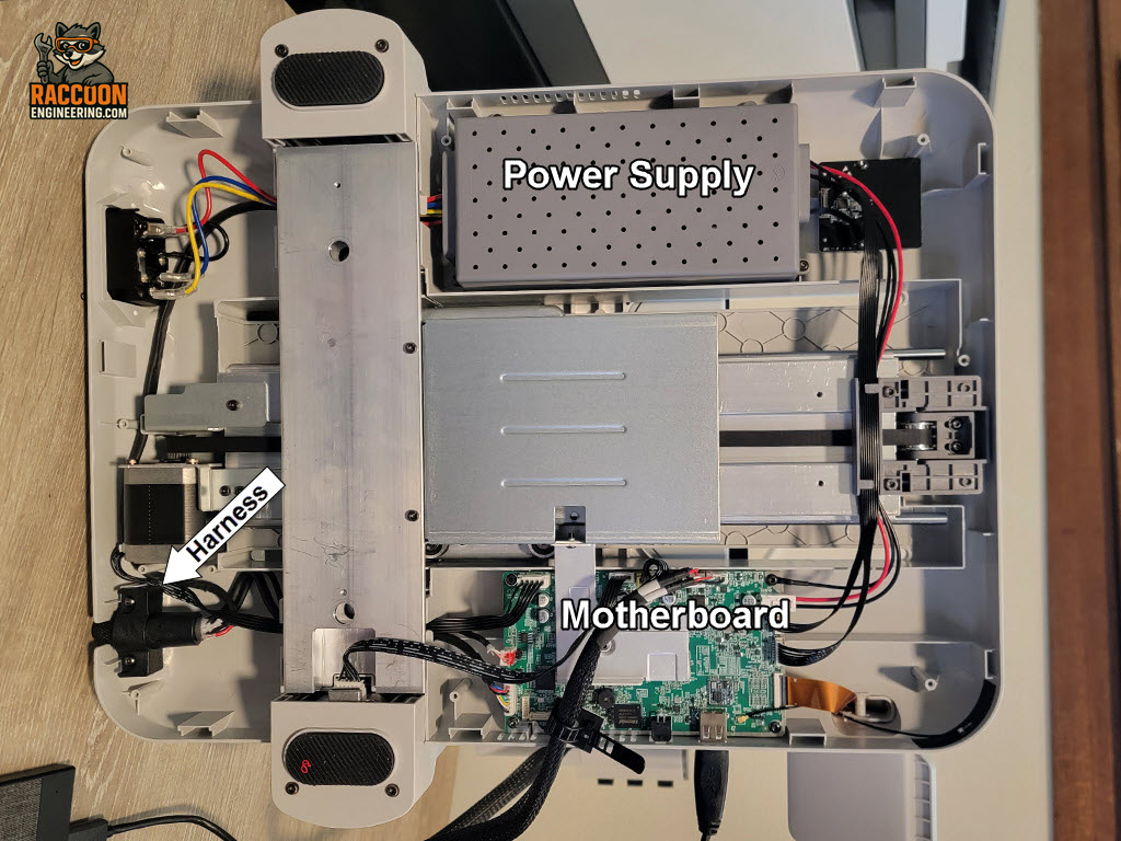 Upper y-axis pulley
