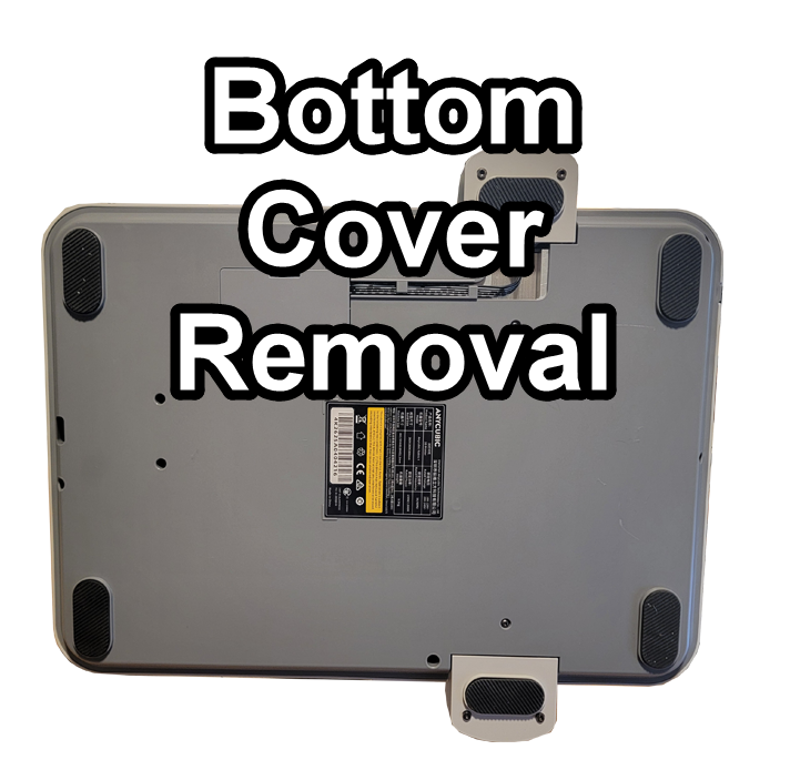 bottom cover removal