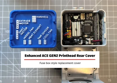 Kobra X printhead rear cover